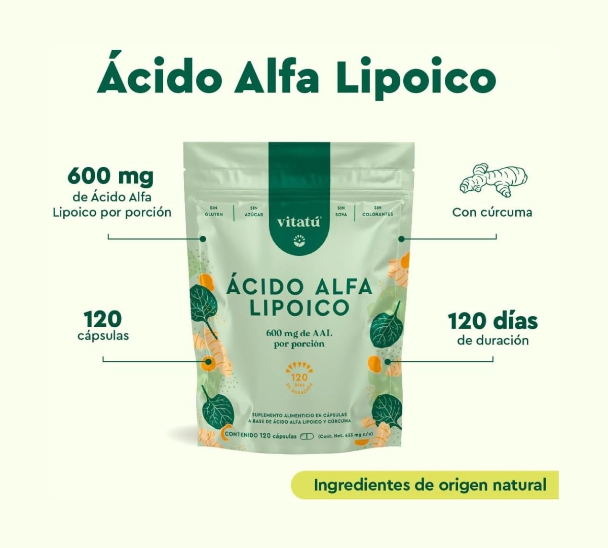 Ácido Alfa Lipóico, 600 mg
