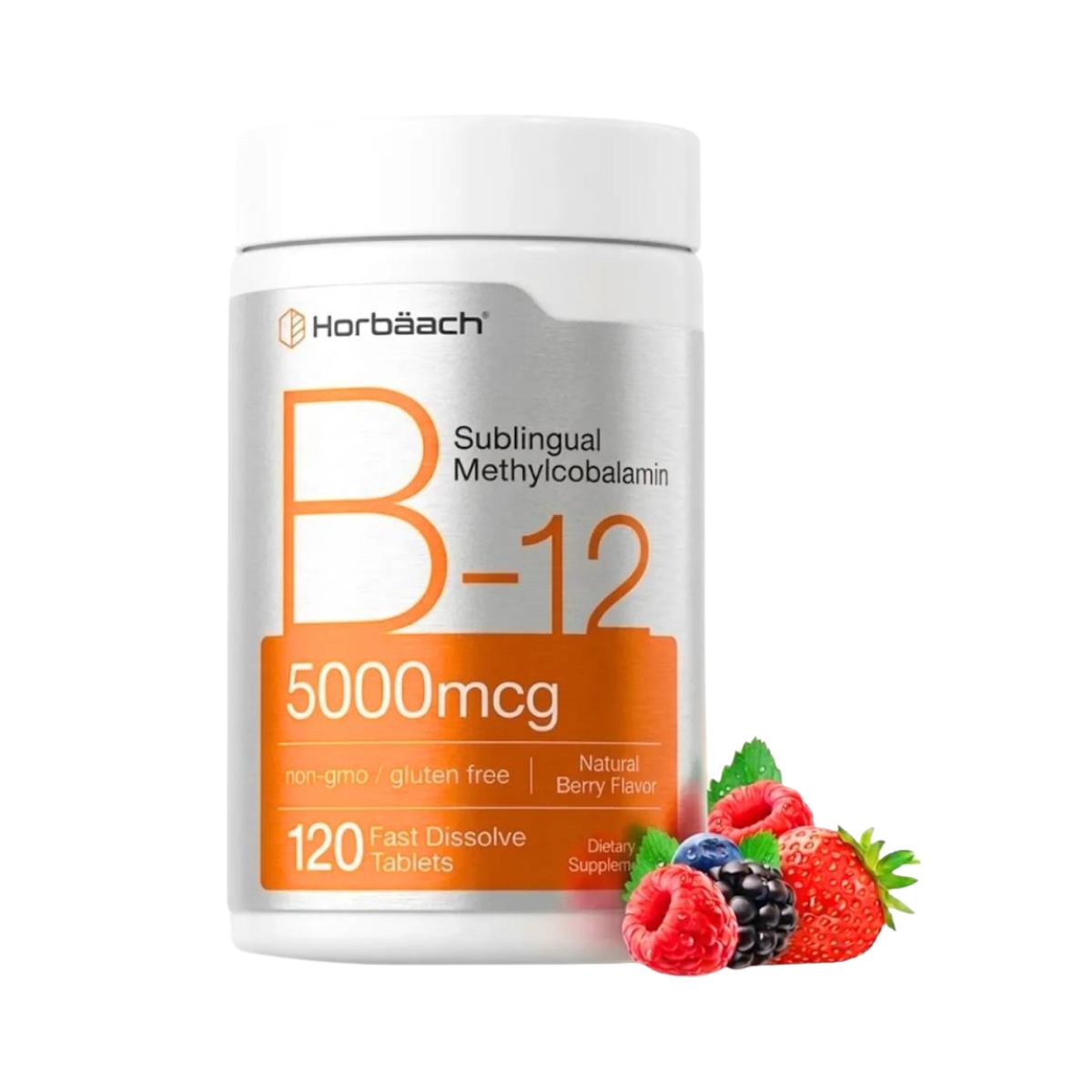 B 12 Metilcobalamina sublingual 5000 mcg 120 Horbaach