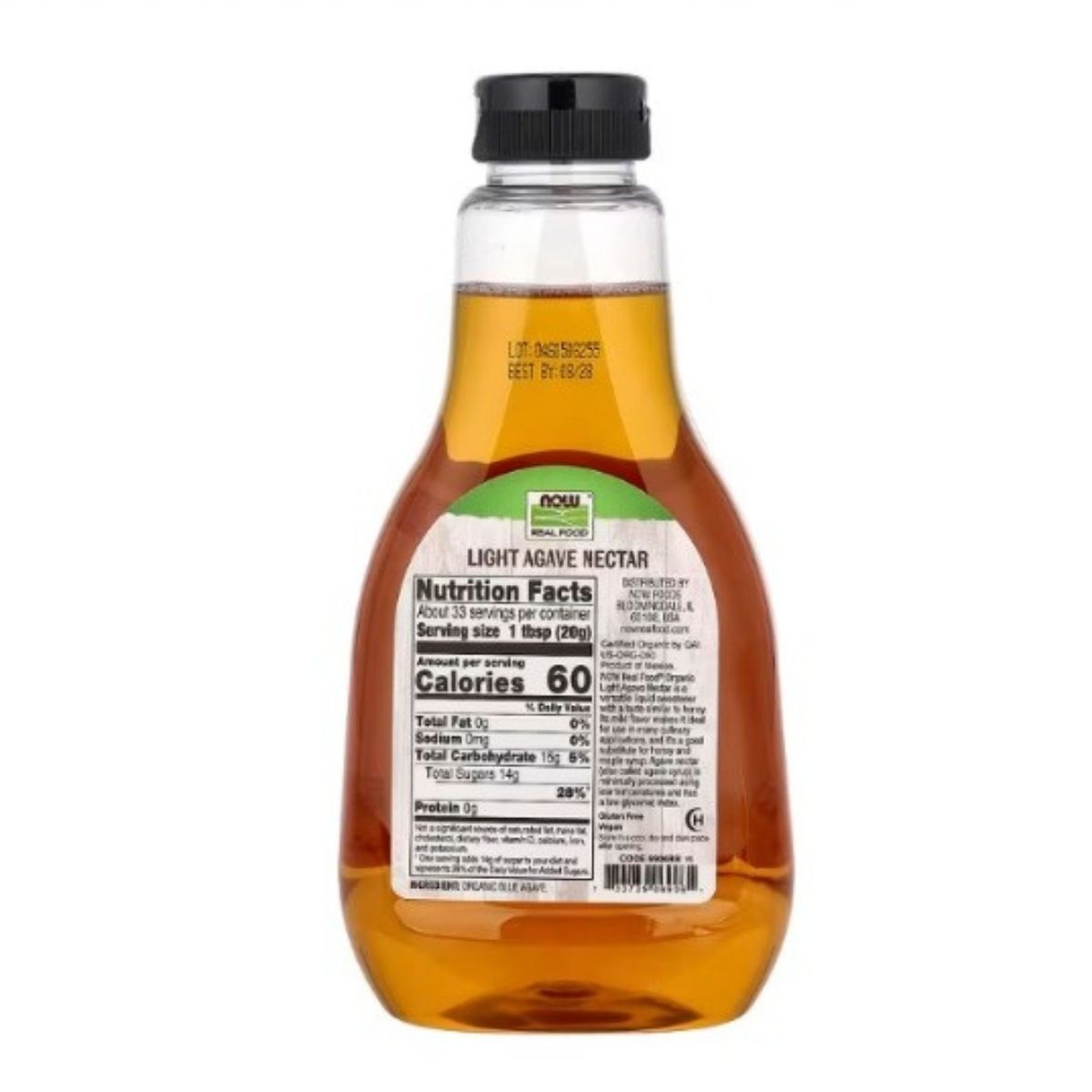 Nectar De Agave Light Organico 660 Gr Now
