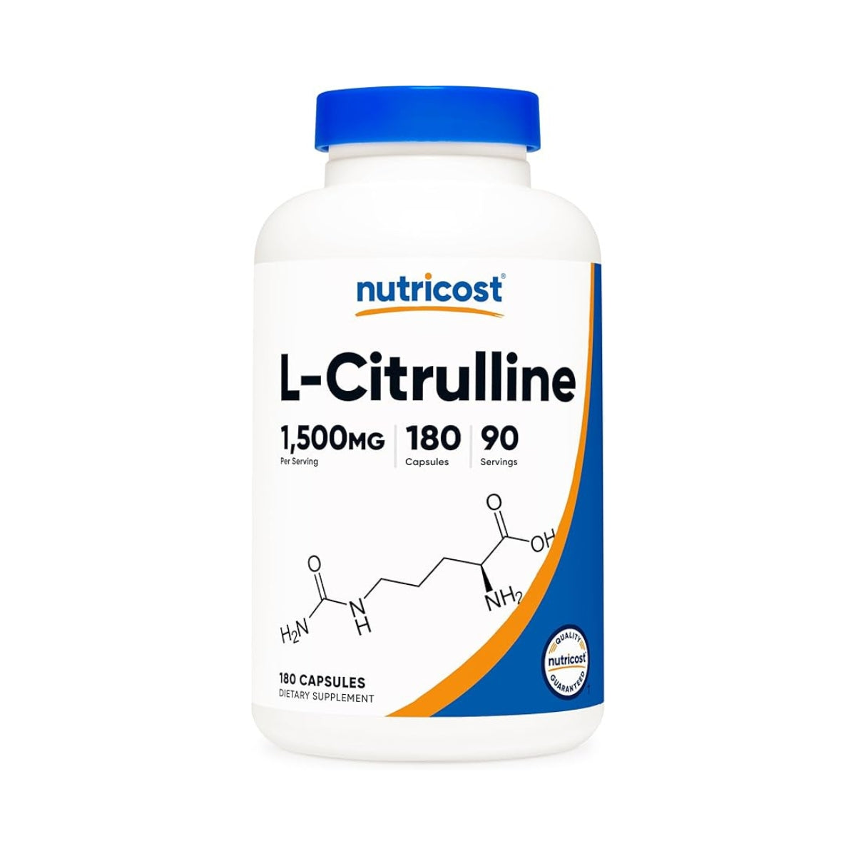 L Citrulline 1500 Mg 180 Capsulas Nutricost