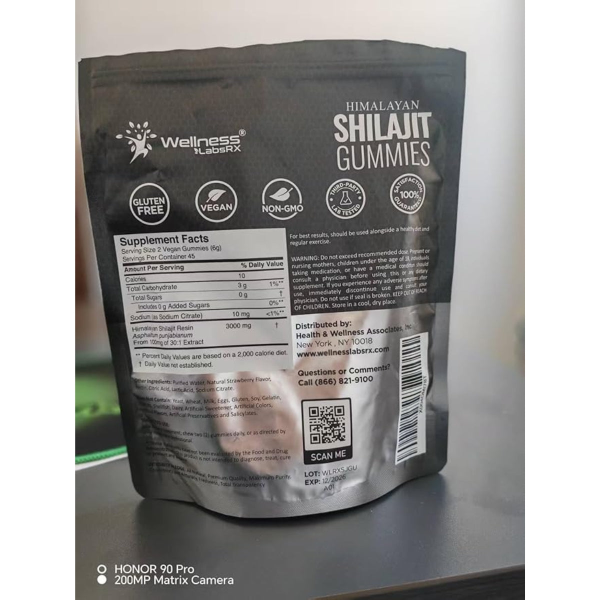 Gomitas De Shilajit De Himalaya 3000 Mg 90 Gomitas Wellness