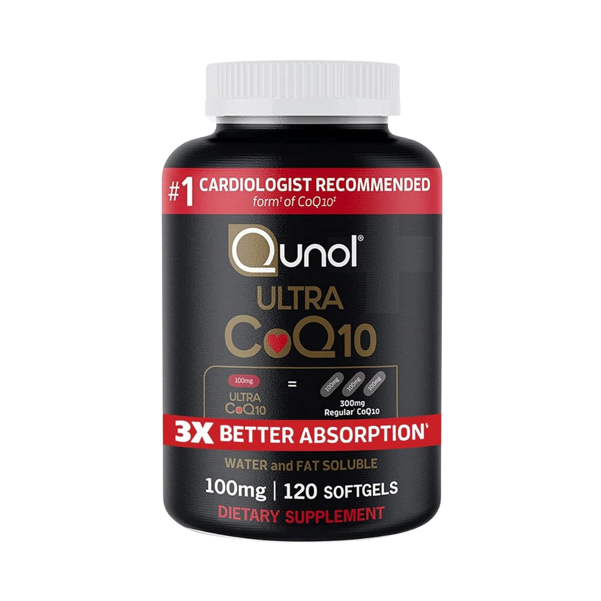 Ultra CoQ10 100 Mg 120 Softgels Qunol
