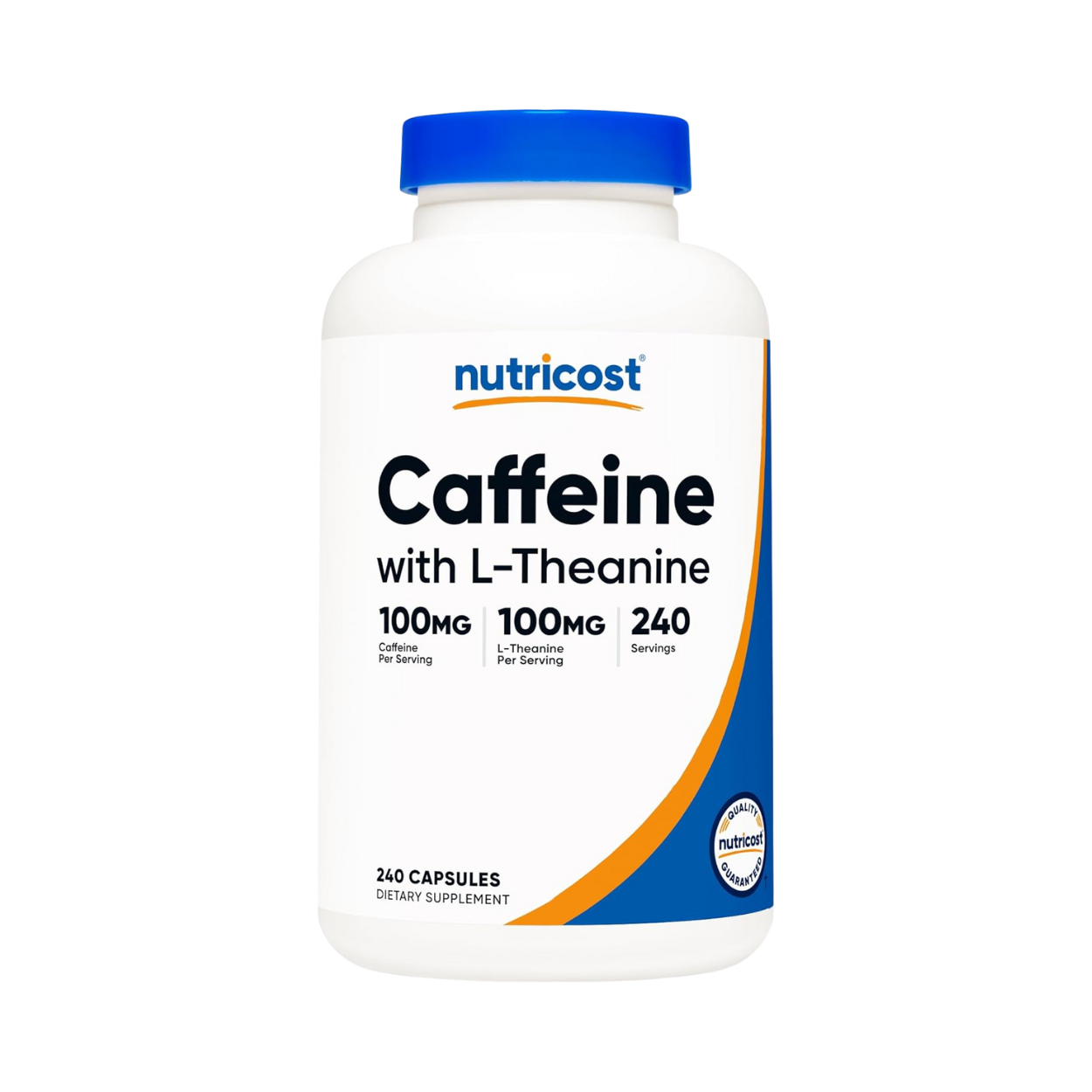 Caffeine With L-Theanine 100 Mg 240 Cap Nutricost
