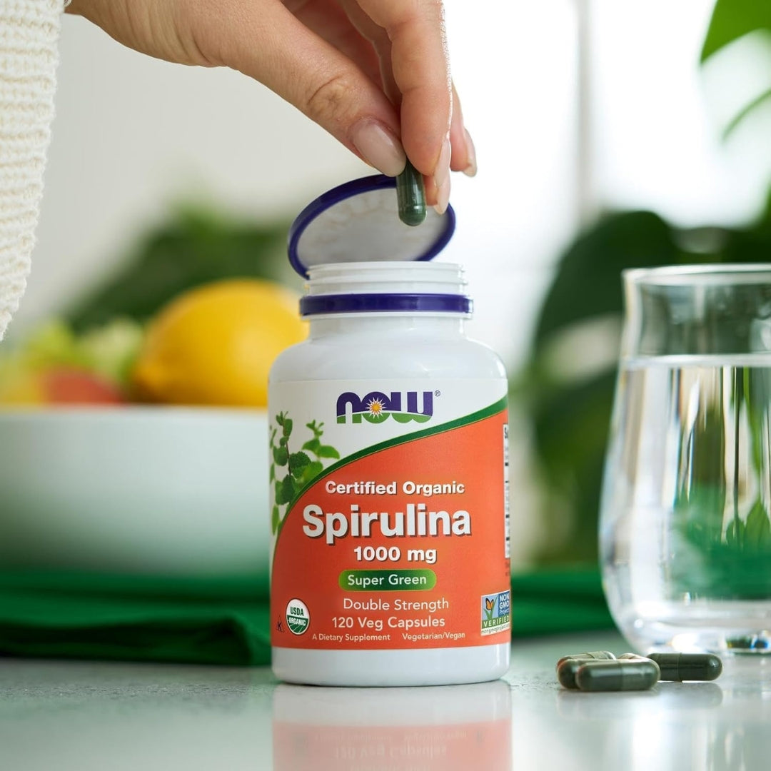 Spirulina Organica 1000 Mg 120 Tabletas Now