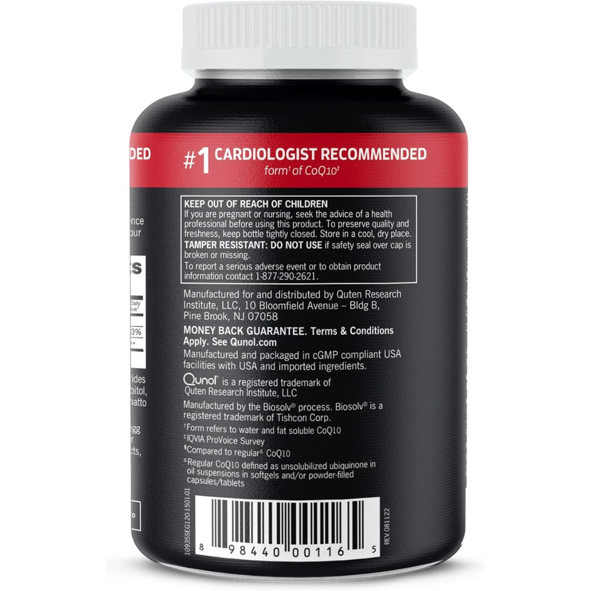 Ultra CoQ10 100 Mg 120 Softgels Qunol