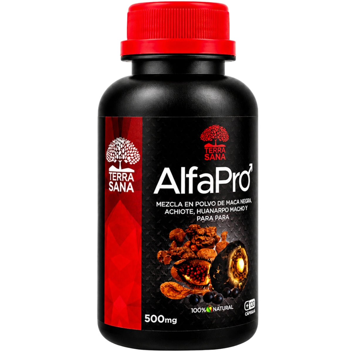 Alfapro Maca Negra, Huanarpo Macho y Para Para 120 Capsulas Terra Sana