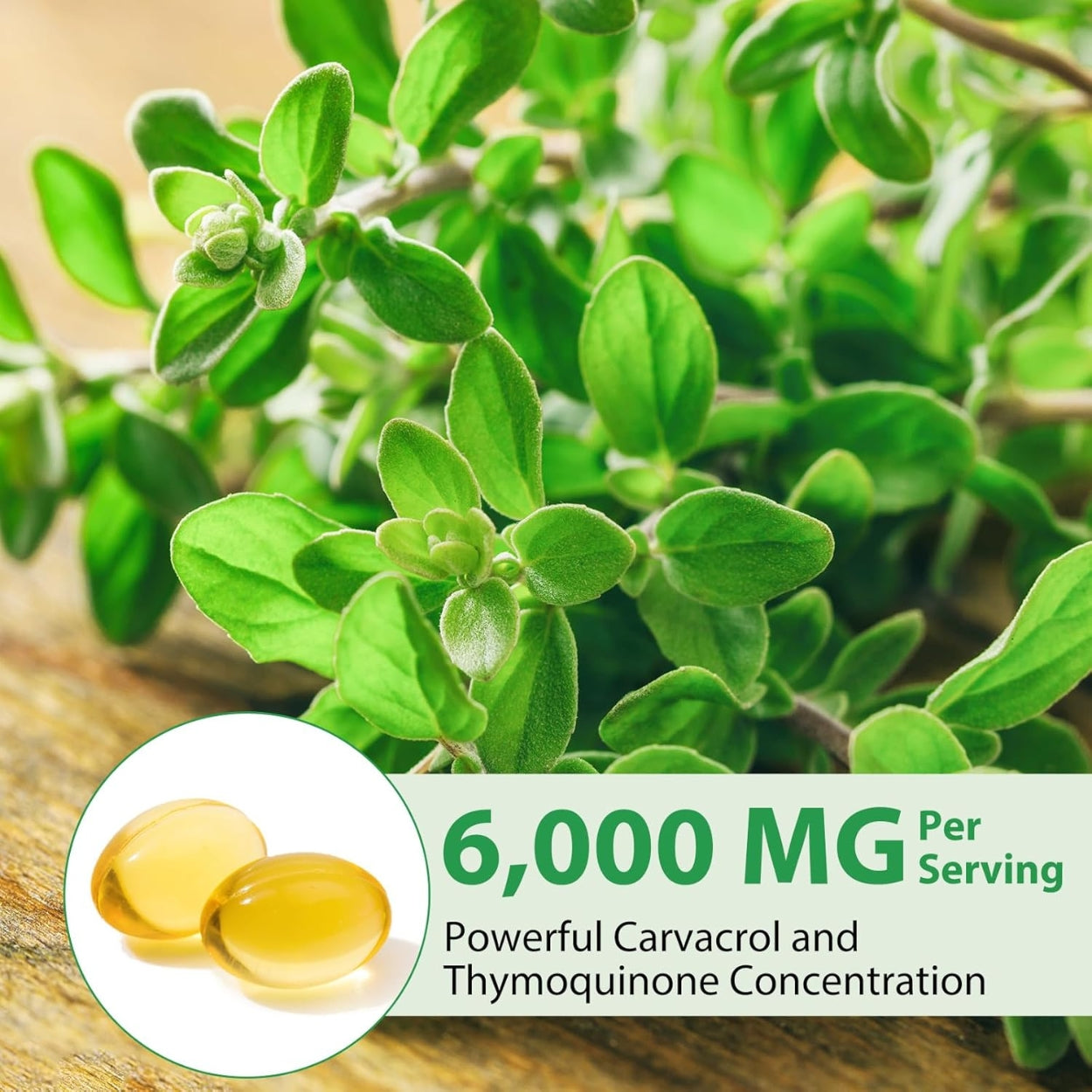 Aceite De Oregano Silvestre 6000Mg 120 Softgels Acentiallabs