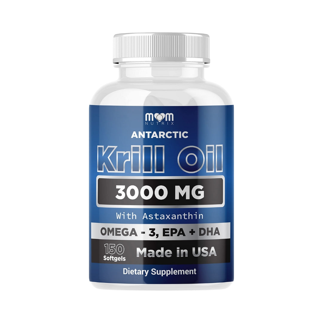 Aceite De krill Antártico 3000 MG 150 Softgels Mom Nutrix