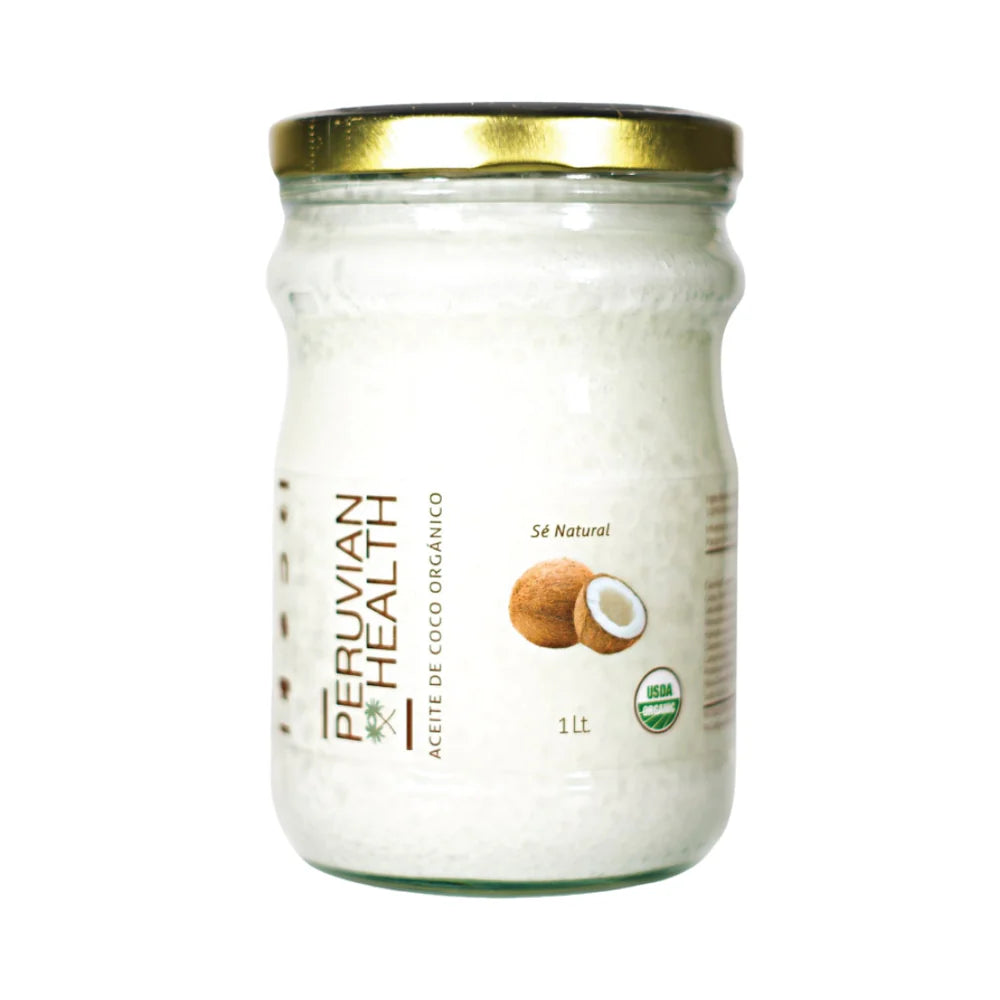 Aceite De Coco Organico 1Lt Peruvian Health