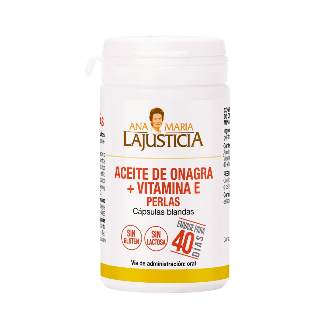 Aceite De Onagra Vitamina E Perlas 80 Capsulas Blandas Ana Maria La Justicia