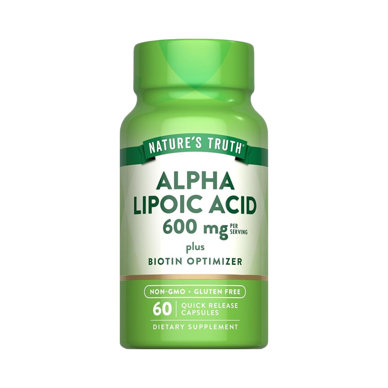 Acido Alpha Lipoico 600 Mg 60 Capsulas Natures Truth