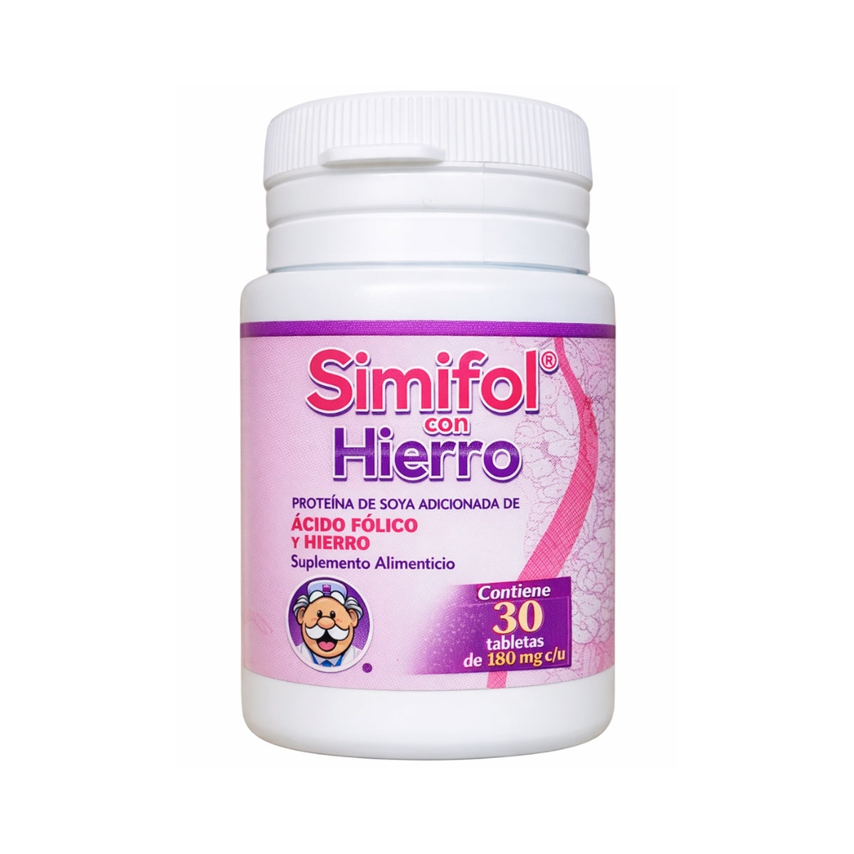 Acido Folico Y Hierro 180 Mg 30 Tabletas Semifol