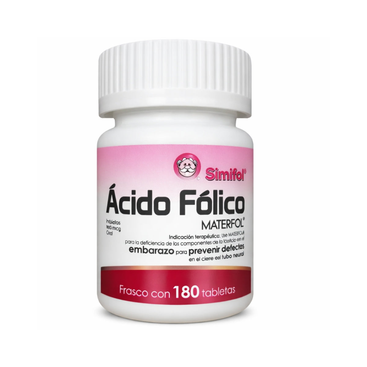 Acido Folico Materfol 400 Mcg 180 Tabletas Semifol