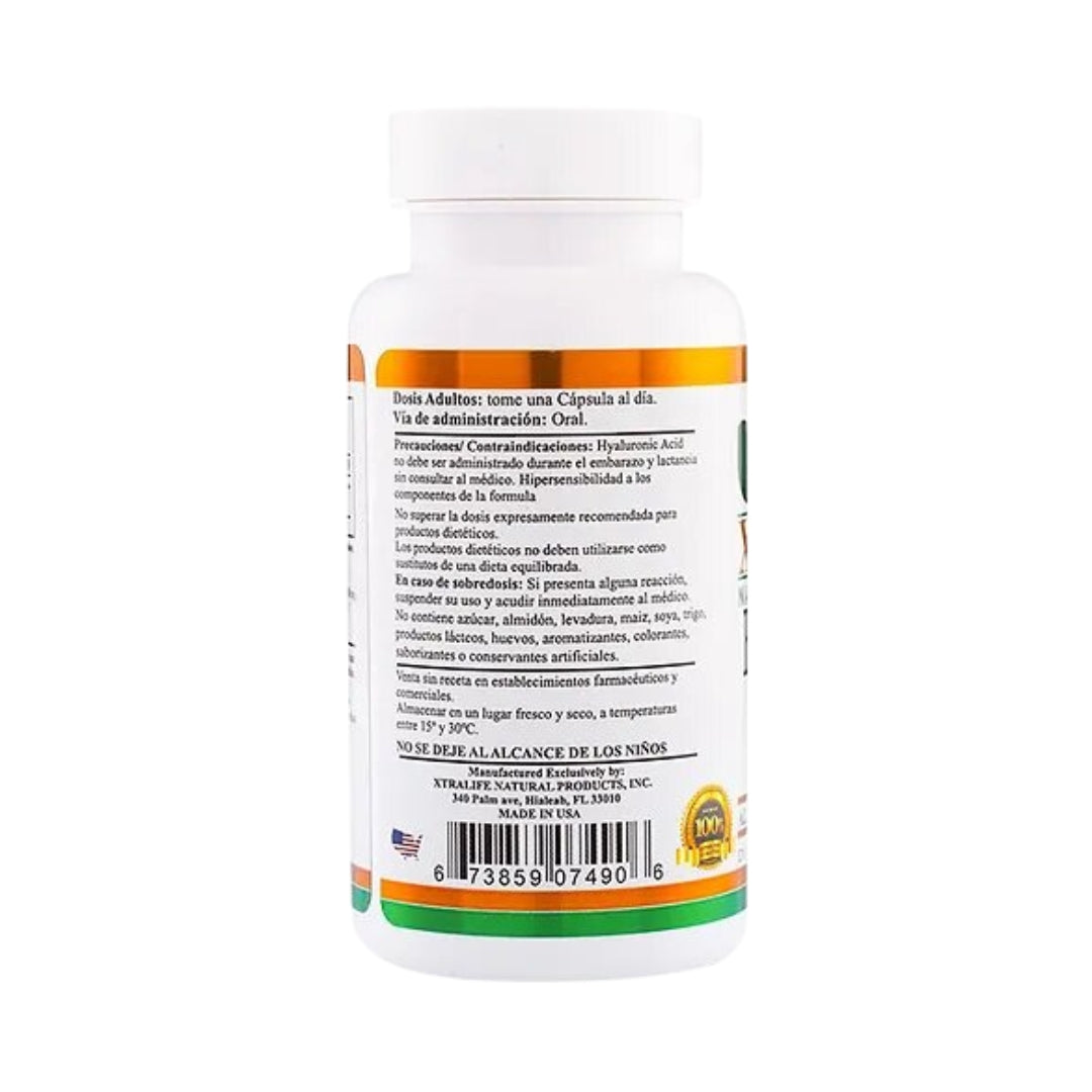 Acido Hyaluronico 100 Mg 60 Capsulas Xtralife
