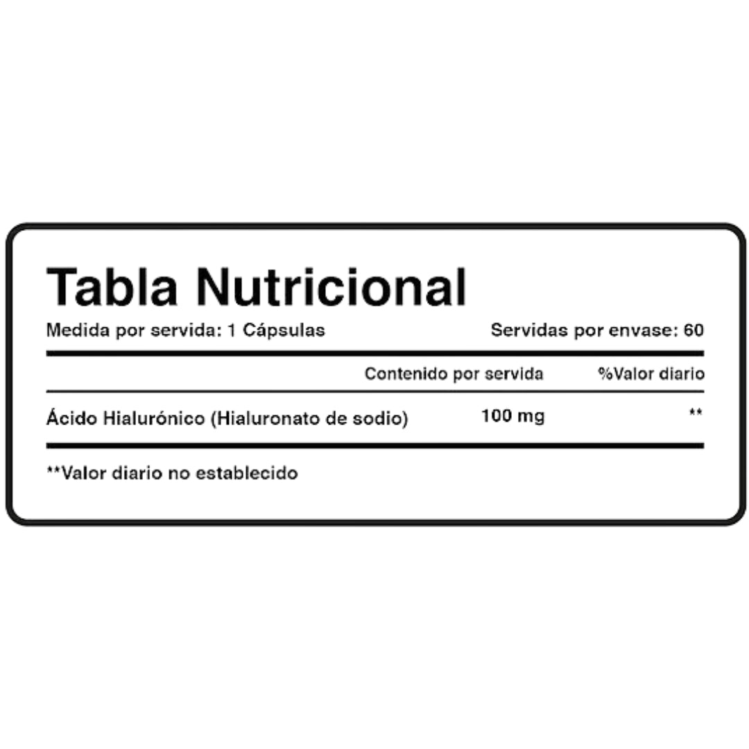 Acido Hyaluronico 100 Mg 60 Capsulas Xtralife