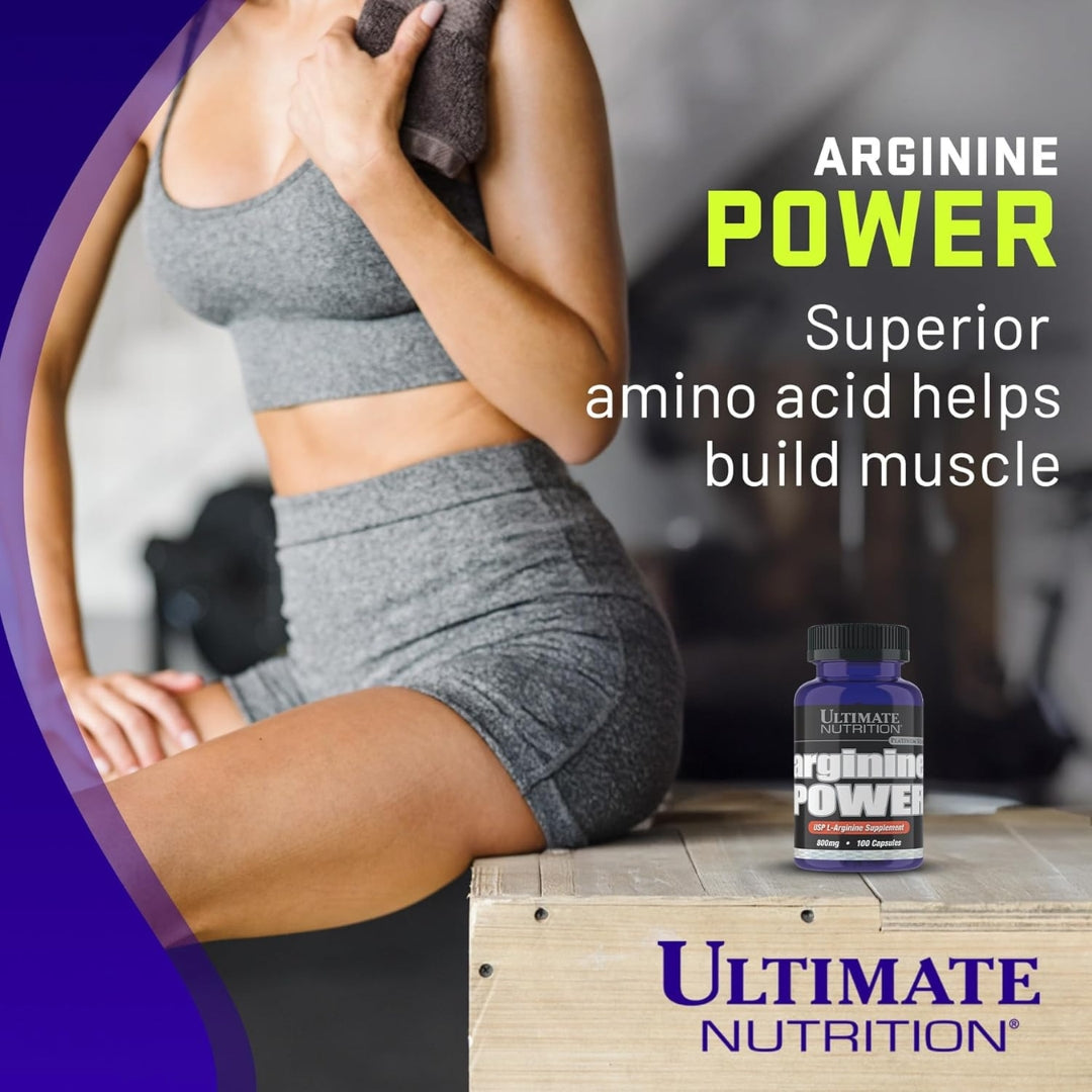 Arginine Power 800 Mg 100 Capsulas Ultimate Nutrition