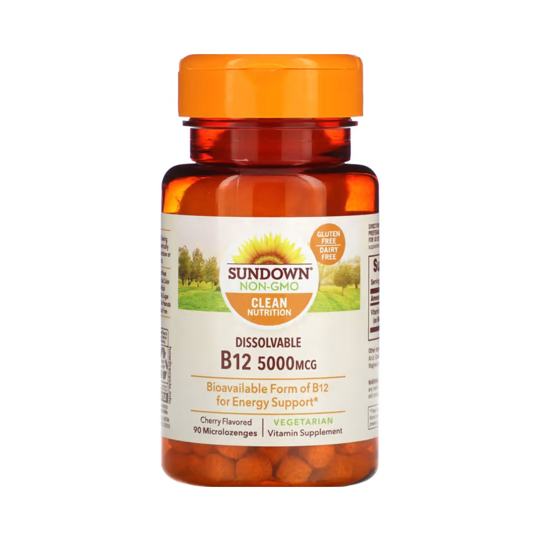 B 12 5000 Mcg Sublingual 90 Und Sundown