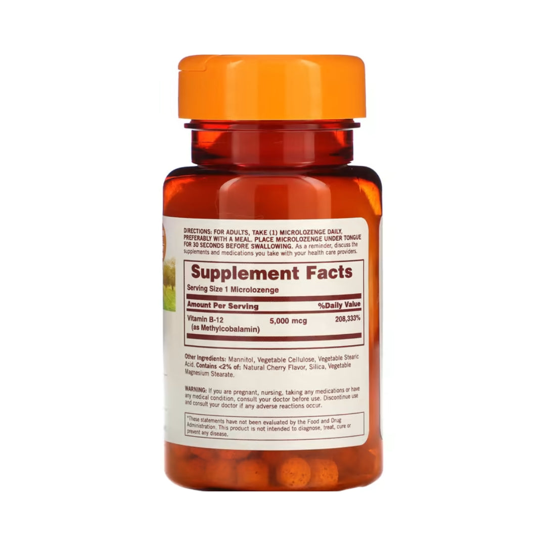 B 12 5000 Mcg Sublingual 90 Und Sundown