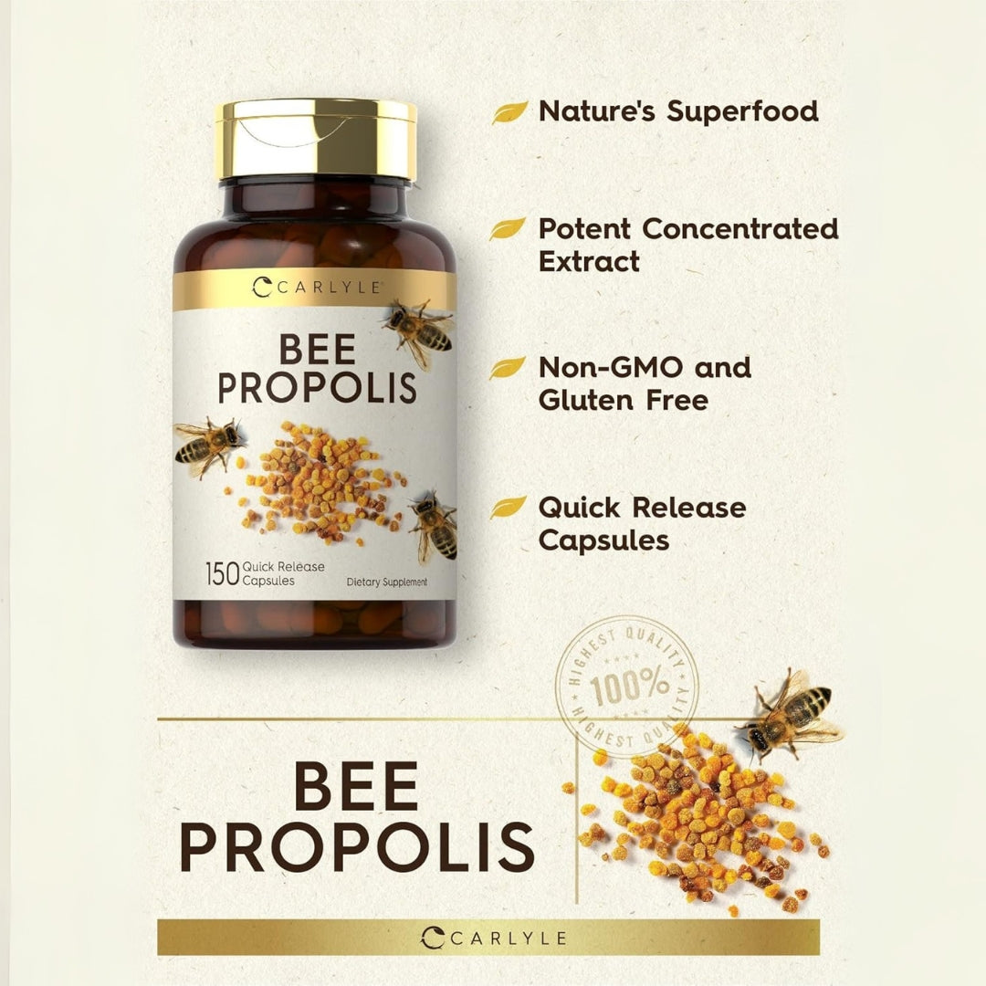 Bee Propolis 600 mg 150 Capsulas Carlyle