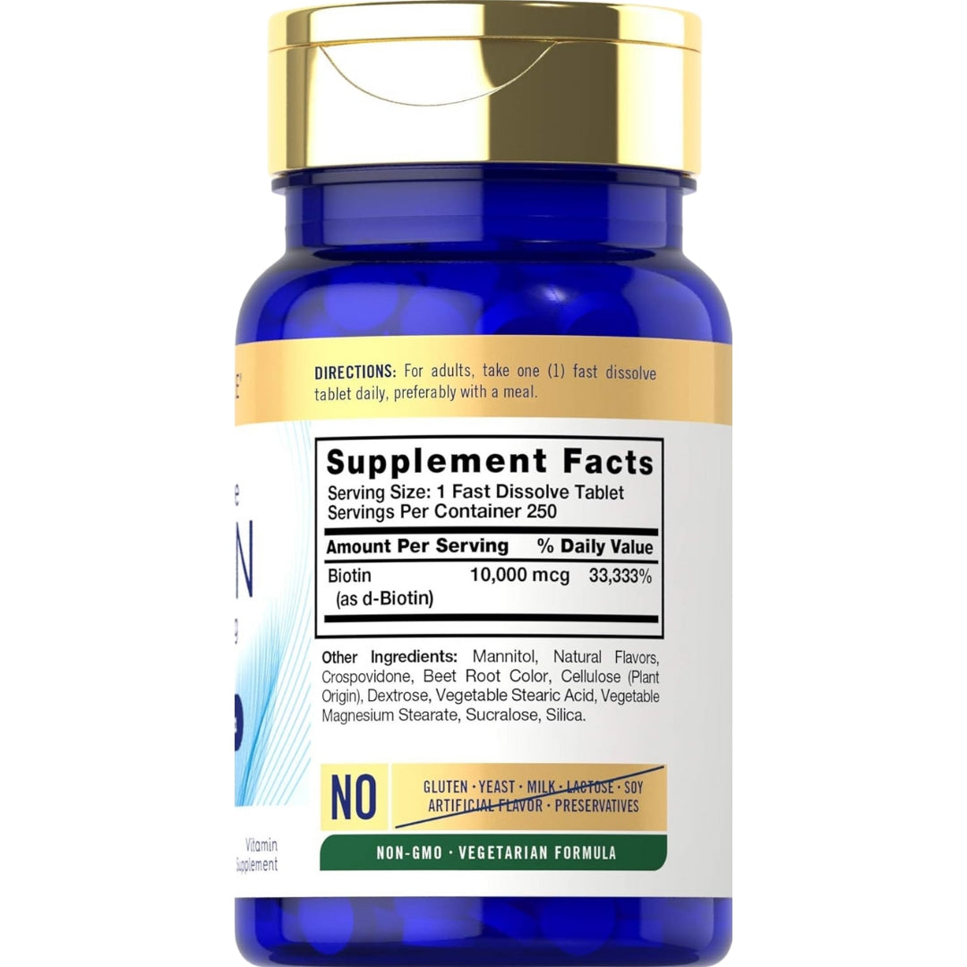 Biotin 10000 Mcg 250 Capsulas Carlyle