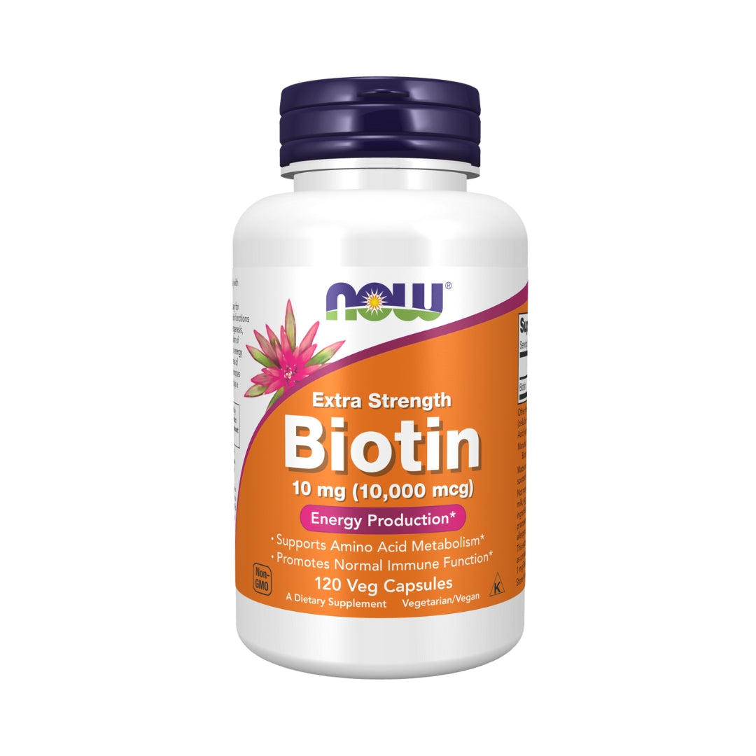 Biotin 10 Mg 10000 mcg 120 capsulas Now