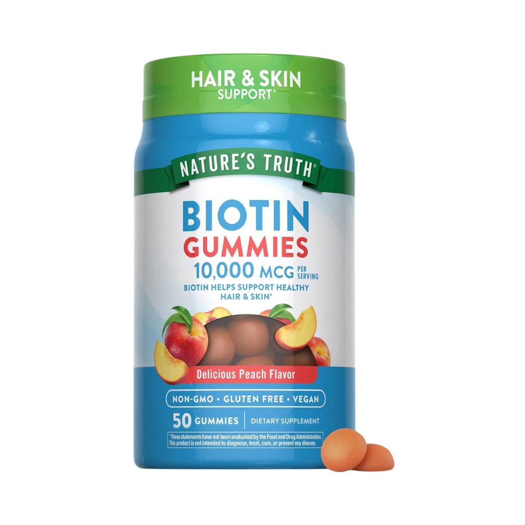 Biotina 10000 Mcg 50 Gomitas Natures Truth