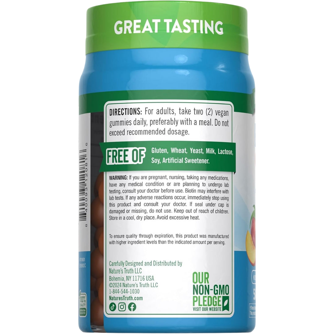 Biotina 10000 Mcg 50 Gomitas Natures Truth
