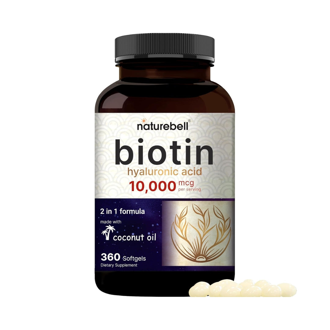 Biotina 10000 Mg 360 Softgels Naturebell