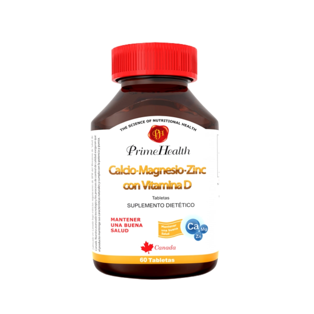 Calcio Magnesio Zin Vitamina D 60 Tabletas Prime Health