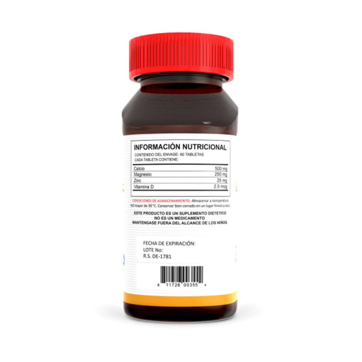 Calcio Magnesio Zin Vitamina D 60 Tabletas Prime Health