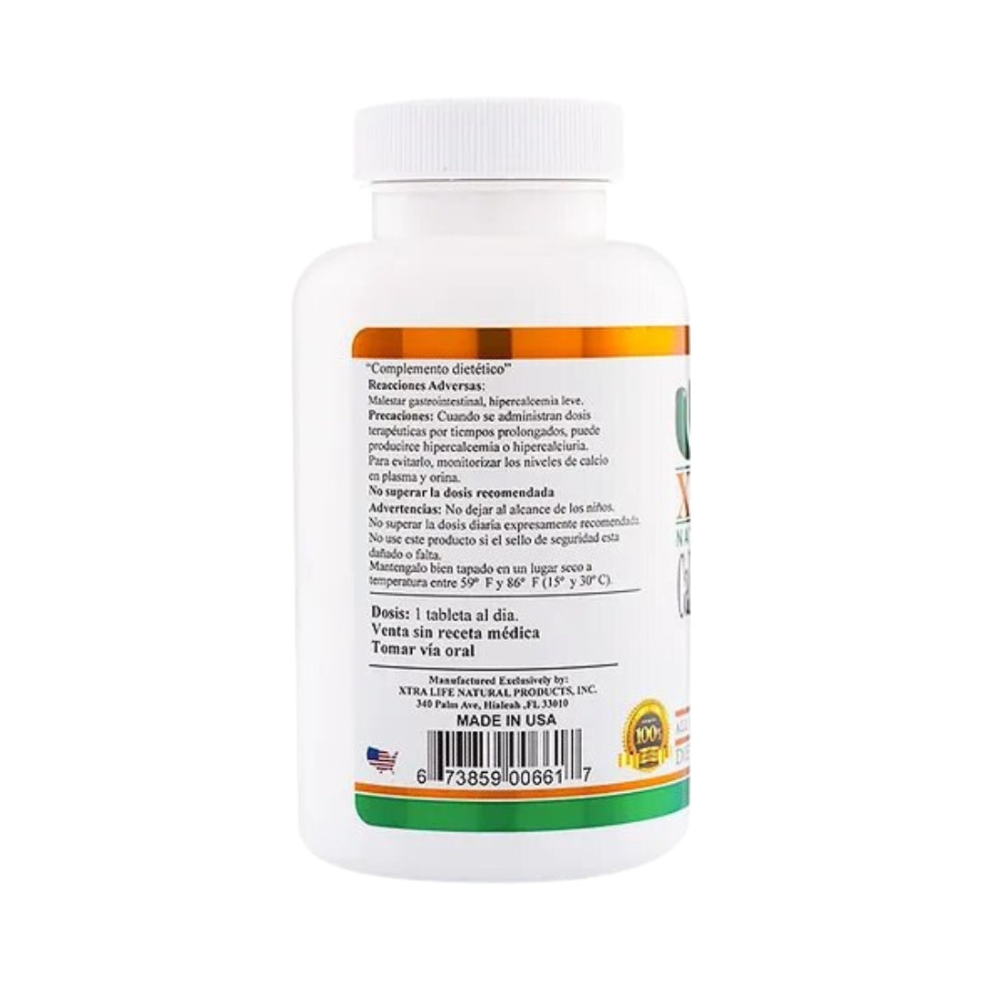 Calcio Magnesio Zinc Vitamina D 100 Tabletas Xtralife