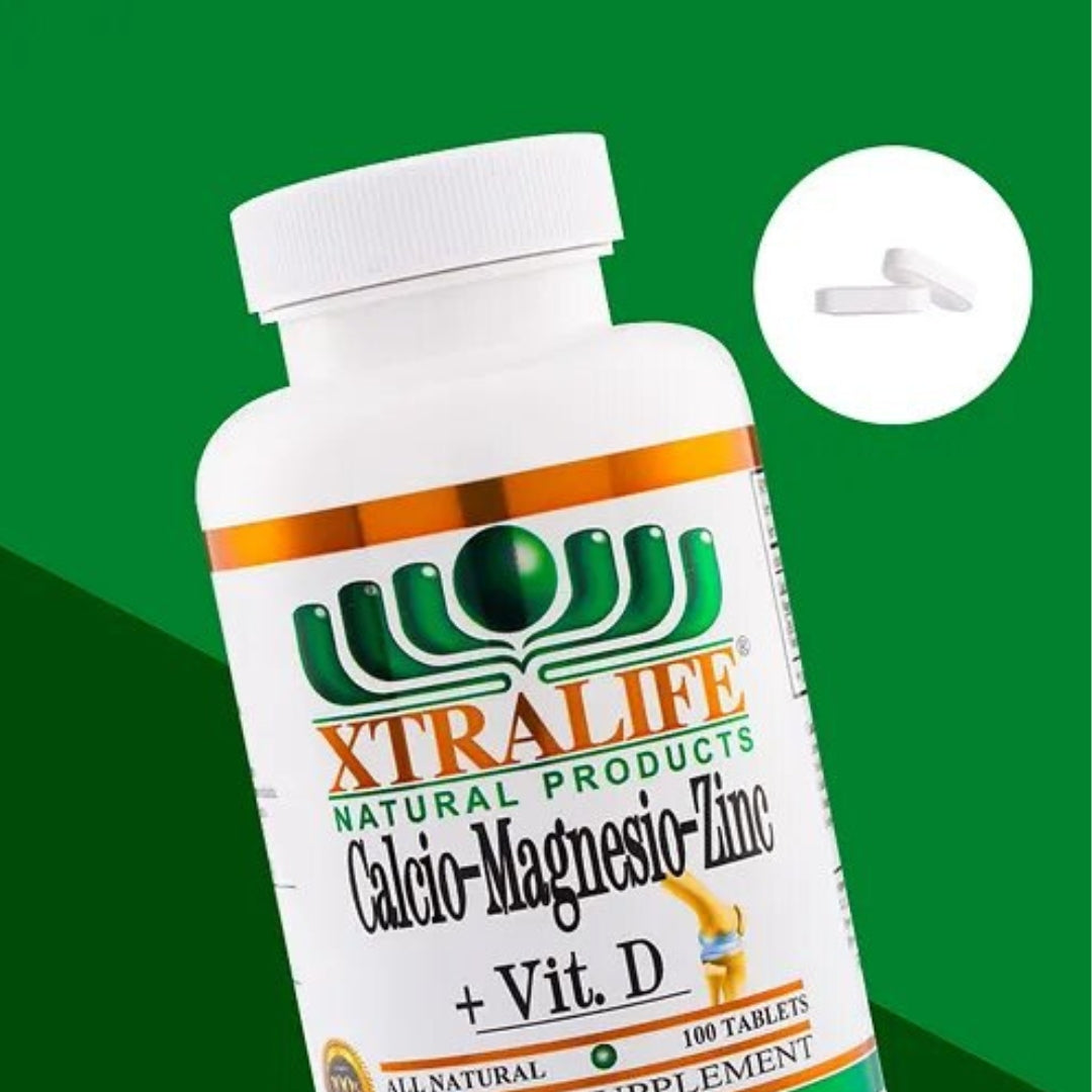 Calcio Magnesio Zinc Vitamina D 100 Tabletas Xtralife