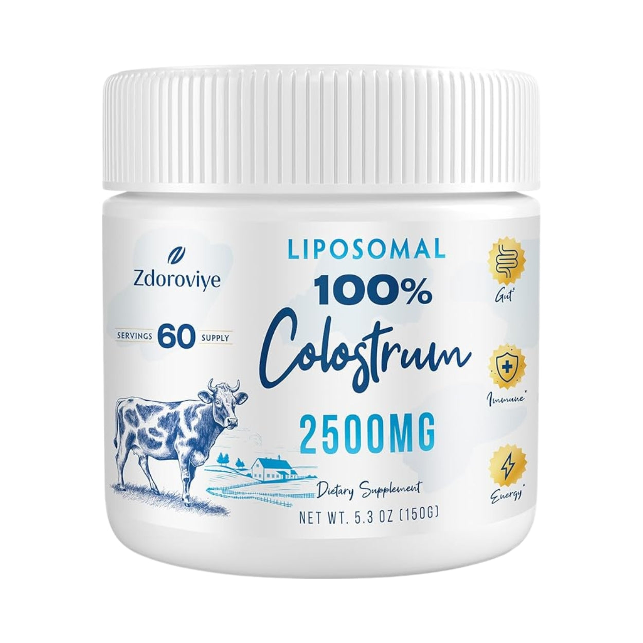 Calostro Liposomal En Polvo 2500 Mg 150 Gr Zdoroviye