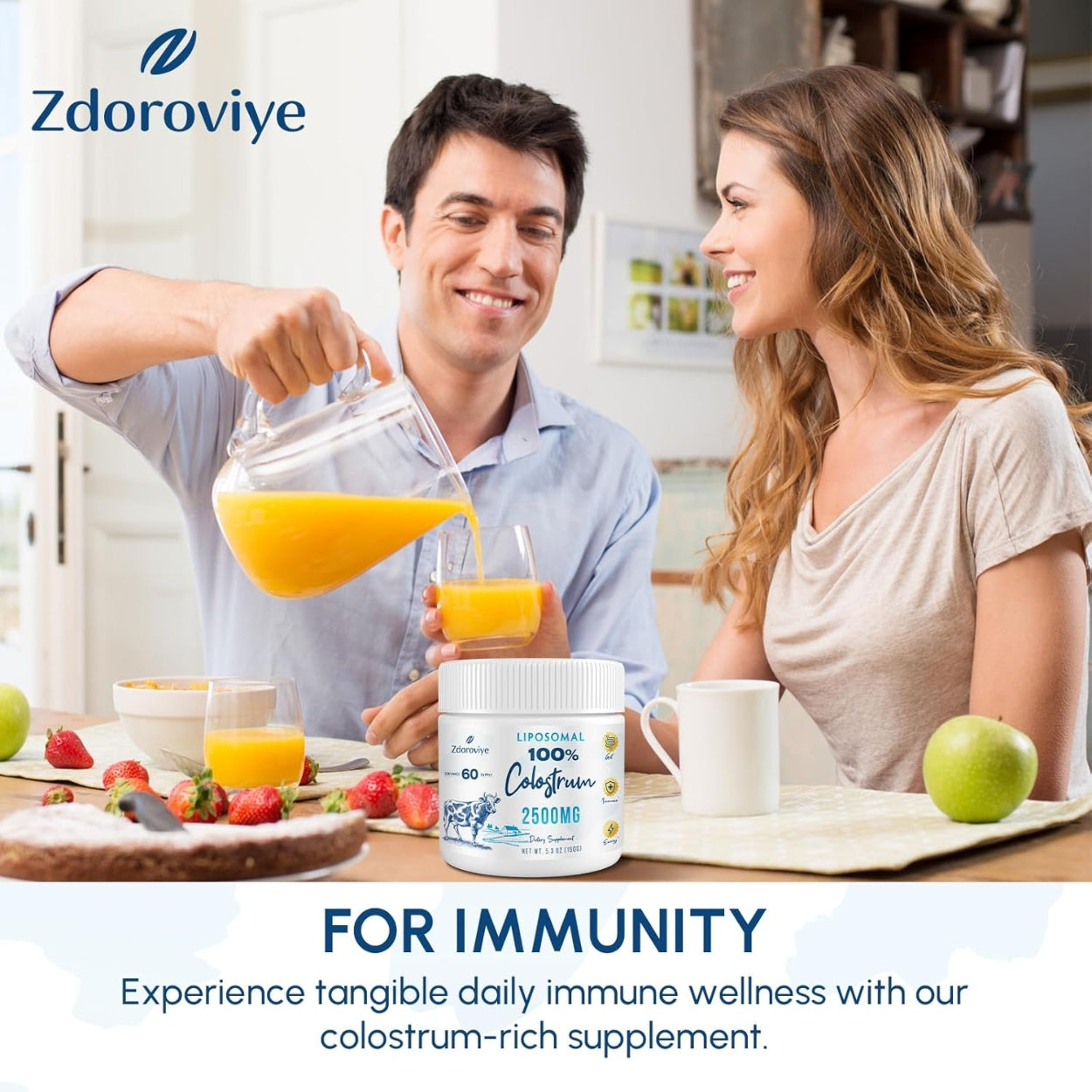 Calostro Liposomal En Polvo 2500 Mg 150 Gr Zdoroviye