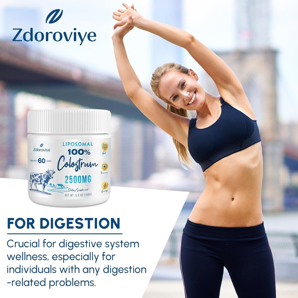 Calostro Liposomal En Polvo 2500 Mg 150 Gr Zdoroviye