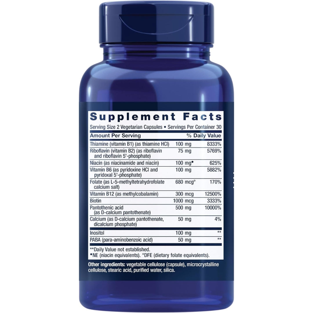 Bioactive Complejo B completo bioactivo 60 Capsulas Life Extension