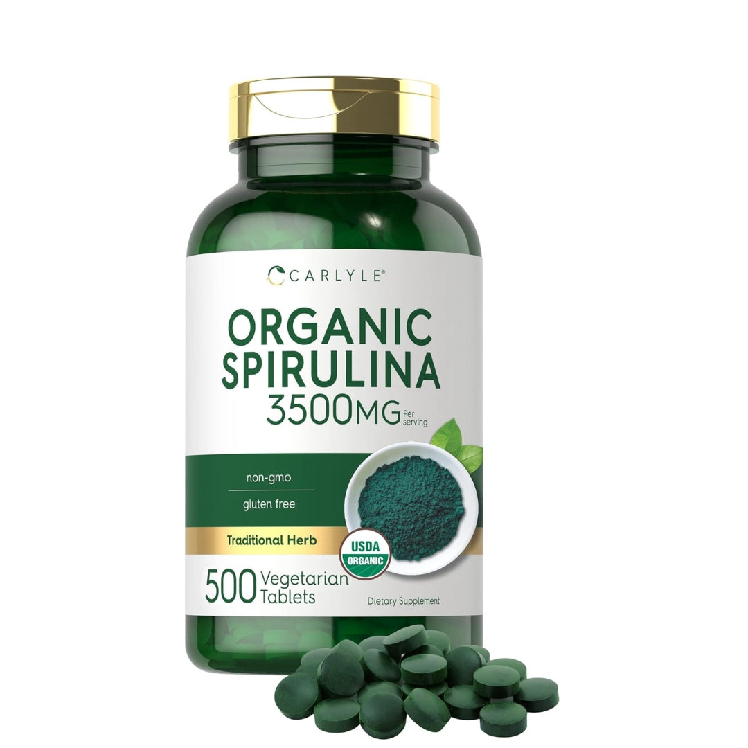 Espirulina Organica 3500 Mg 500 Tabletas Carlyle