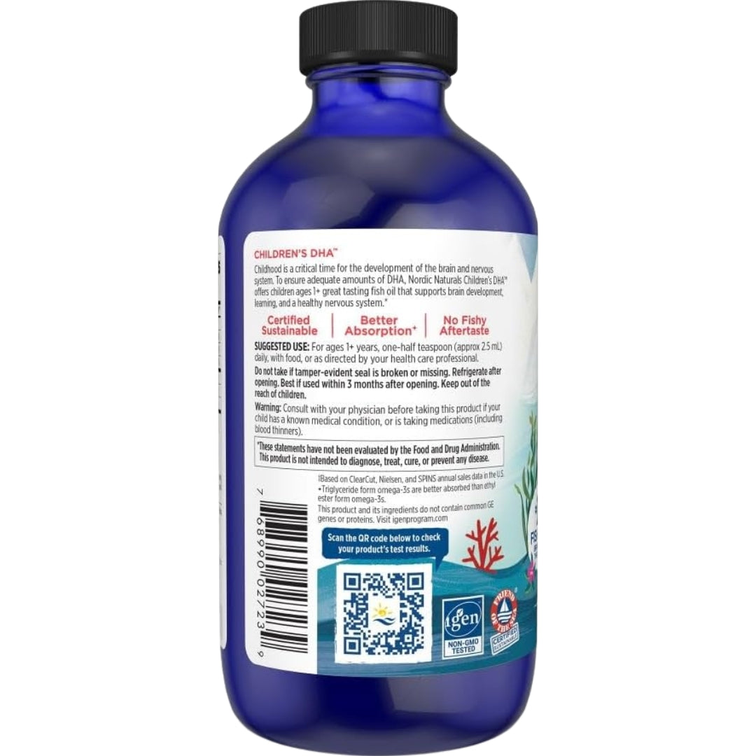 Childrens Dha Liquid 530 Mg 237 Ml Nordic Naturals