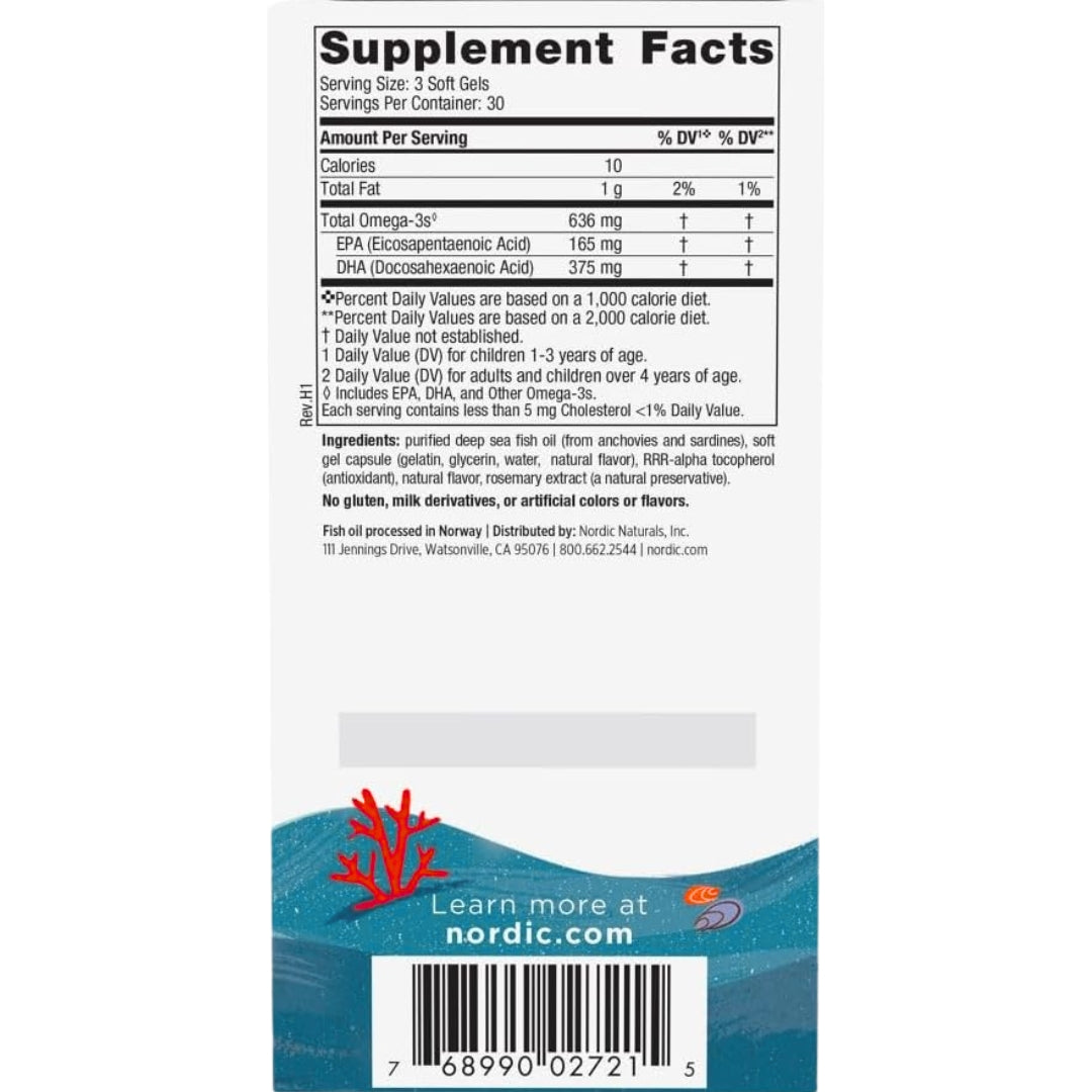 Childrens Dha Xtra 90 Capsulas Nordic Naturals