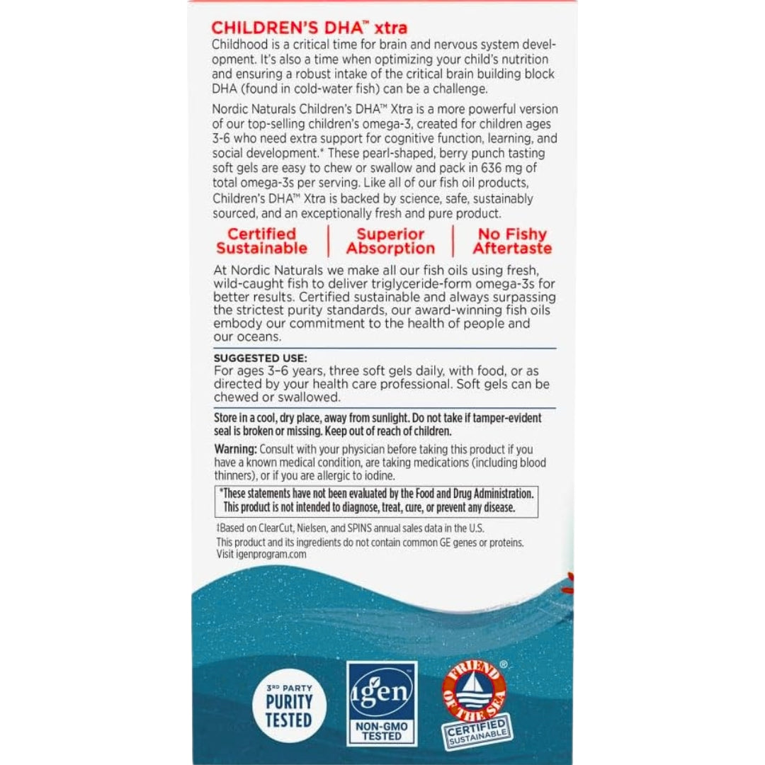 Childrens Dha Xtra 90 Capsulas Nordic Naturals