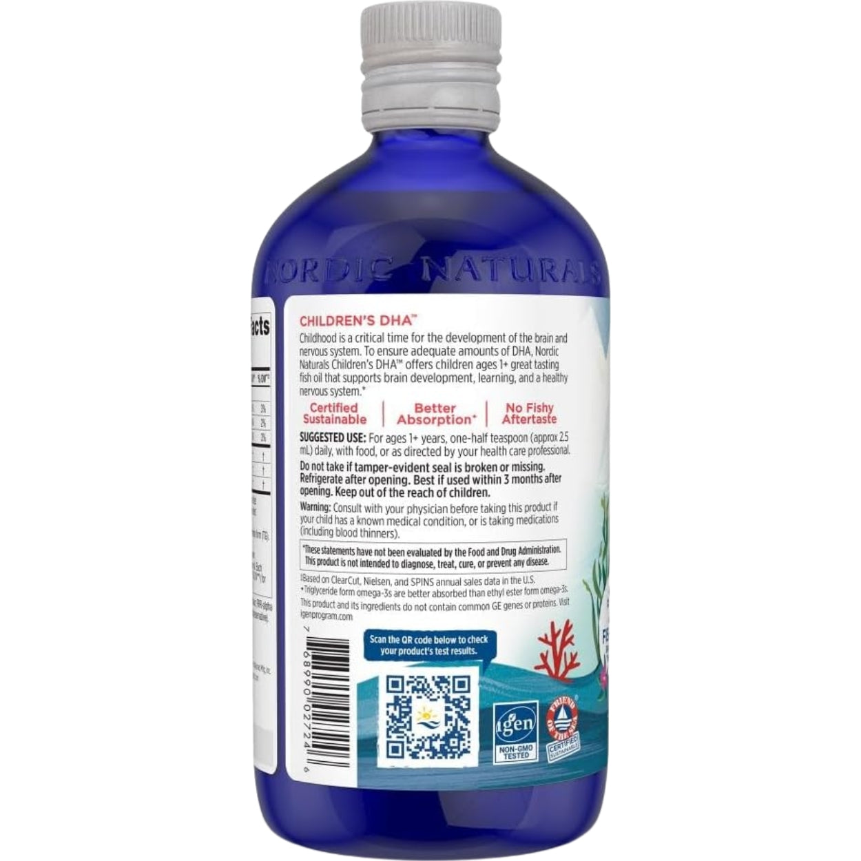 Childrens Dha Liquid 530 Mg 237 Ml Nordic Naturals