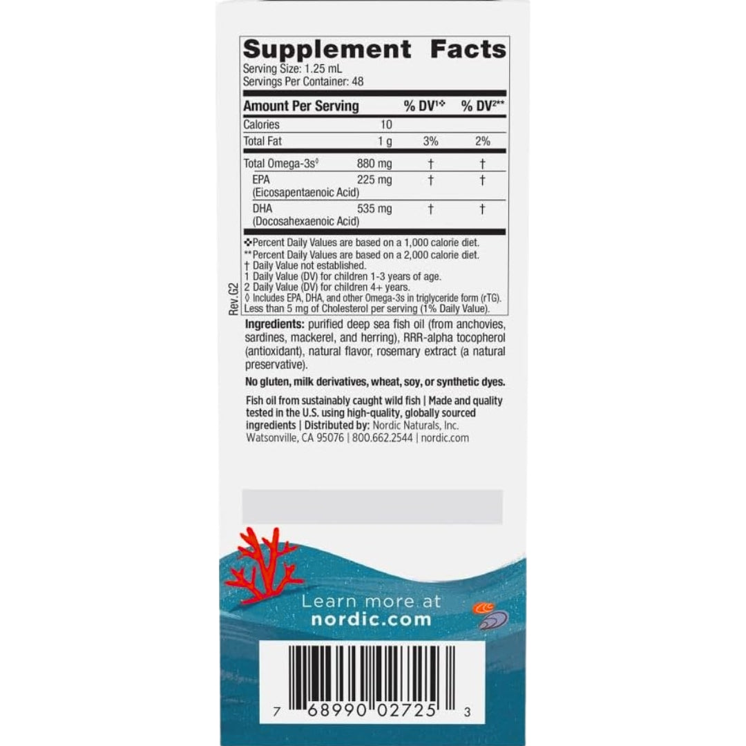 Childrens Dha Liquid Xtra Ml Nordic Naturals