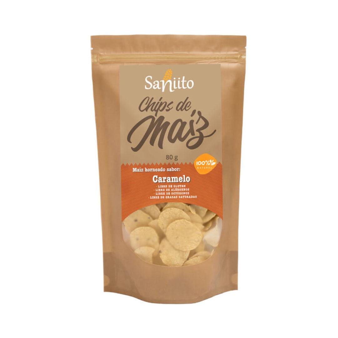 Chips De Maiz Caramelo 80 Gr Saniito