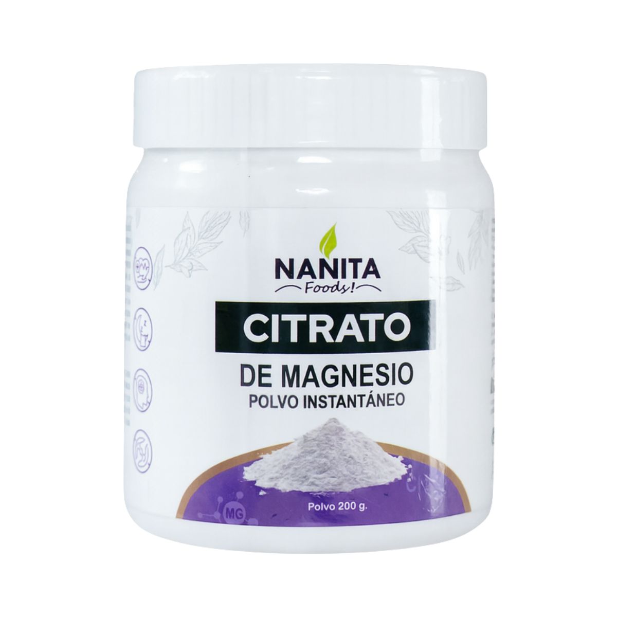 Citrato De Magnesio Y Potasio 200 Gr Nanita Foods