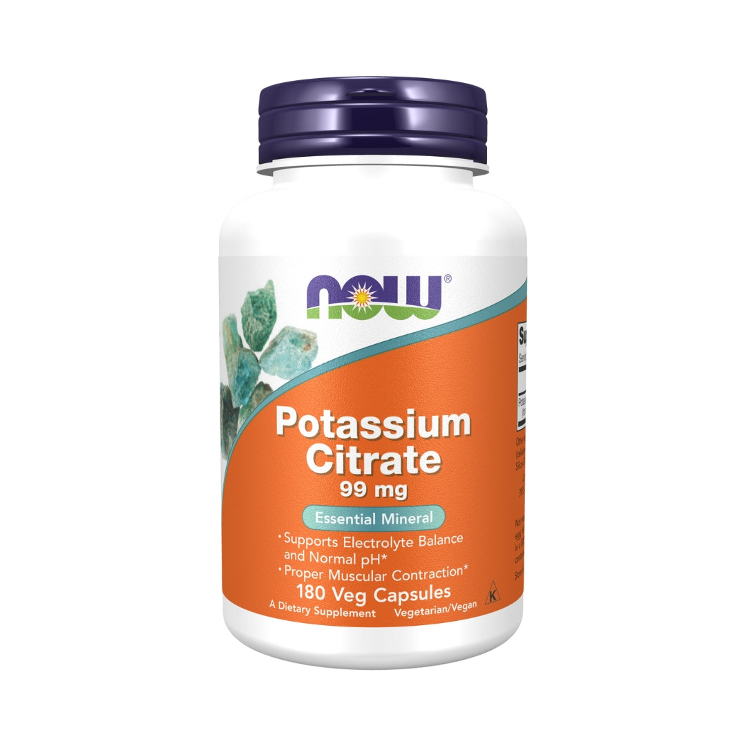 Citrato de Potasio 99 Mg 180 Capsulas Now