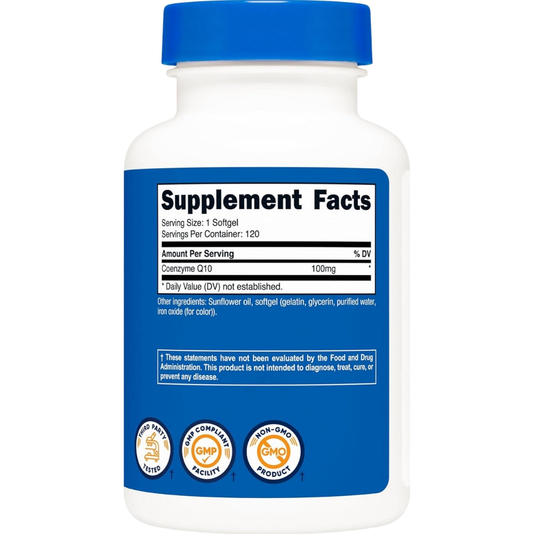 CoQ10 100 Mg 120 Capsulas Nutricost