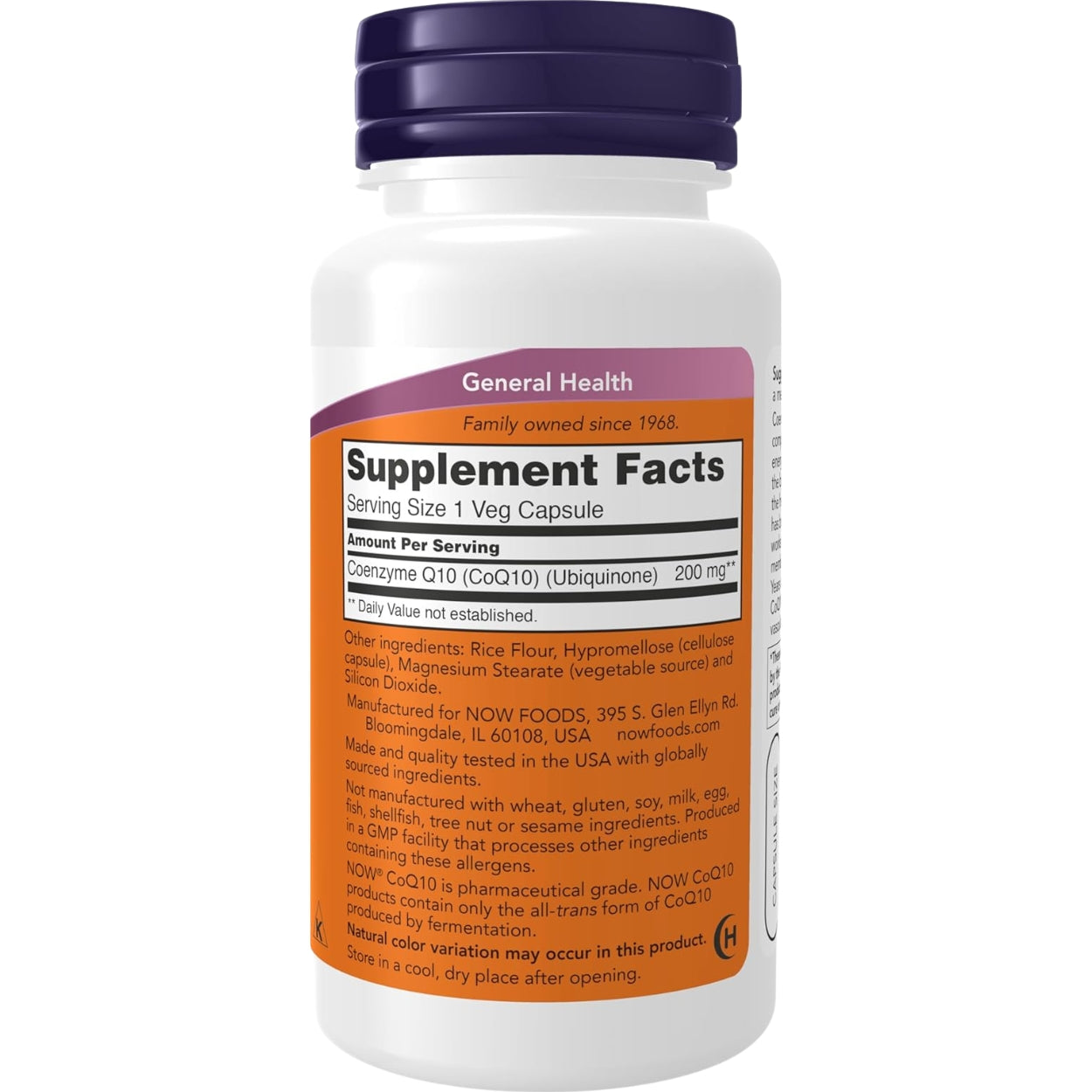 Coenzima Q10 200 Mg 60 Capsulas Now