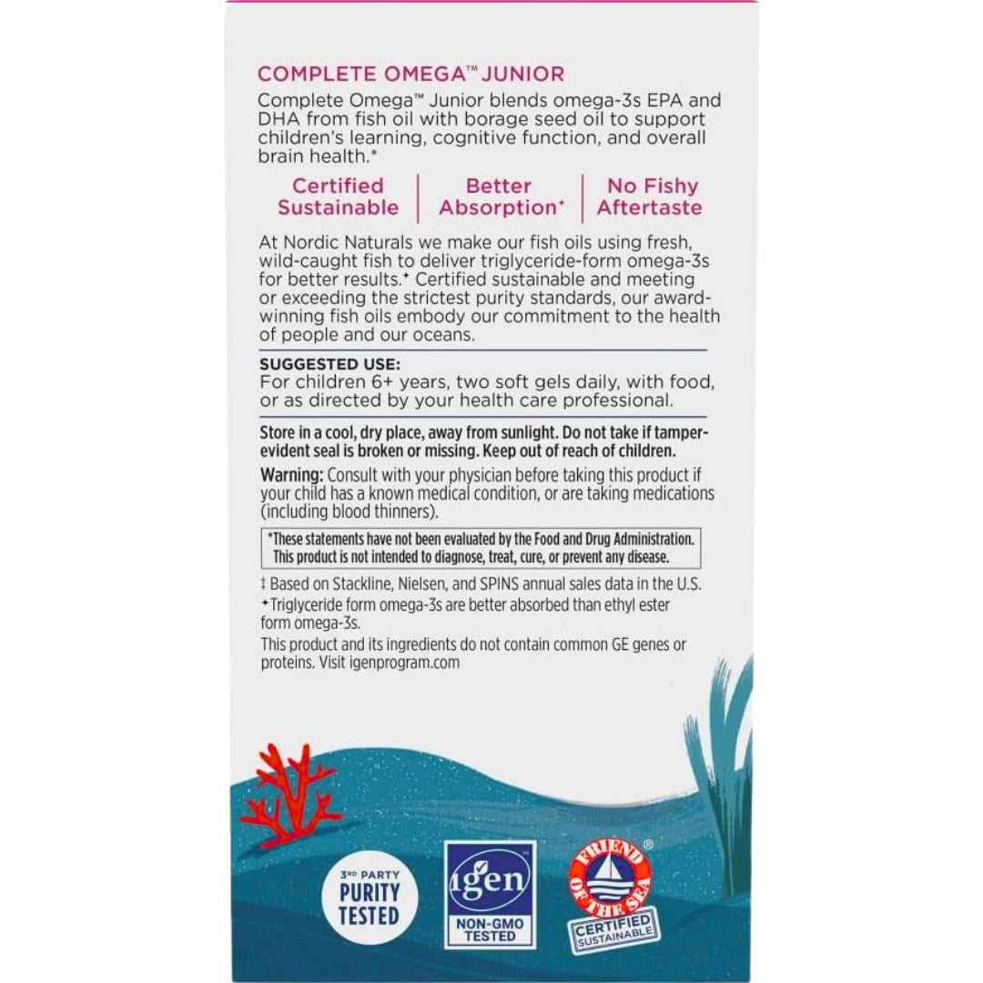 Complete Omega Junior 90 Mini Capsulas Nordic Naturals