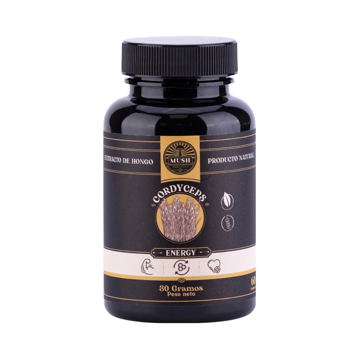 Cordyceps Energy 30 Gr 60 Cápsulas Mush Organics