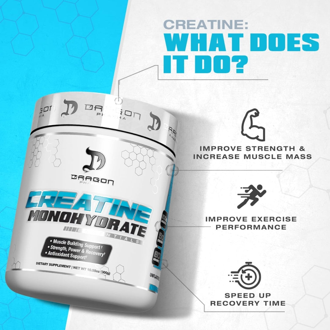 Creatina Monohydrate 300 Gr Dragon Pharma